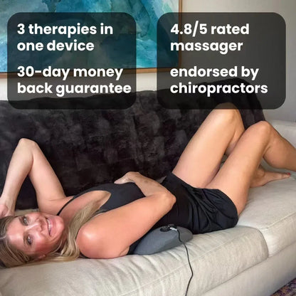 Back Massager with 3-in-1 Deep Tissue Sleeping Support