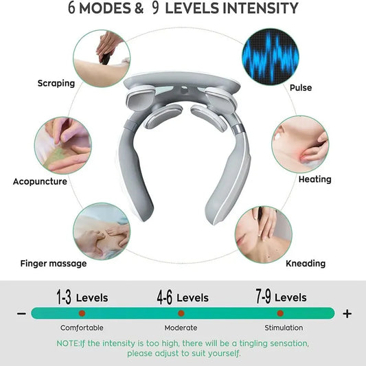 Neck Massager with Heating Pulse Machine