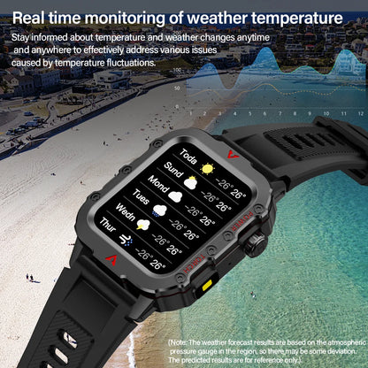 Sports Smart Watch with Bluetooth Call and LED Flashlight
