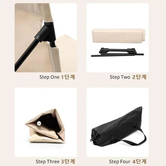 Outdoor Foldable Chair Cushion (White)