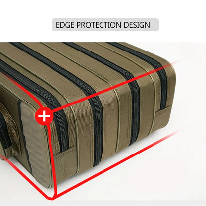 Multi-Layer Fishing Rod Reel Bag