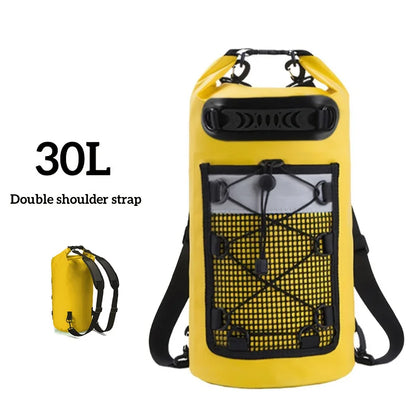 Dry Bag with Waterproof PVC Roll Top for Swimming
