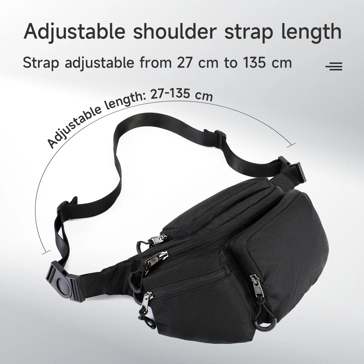 Men Chest Sling Bag with Waterproof Tactical Crossbody