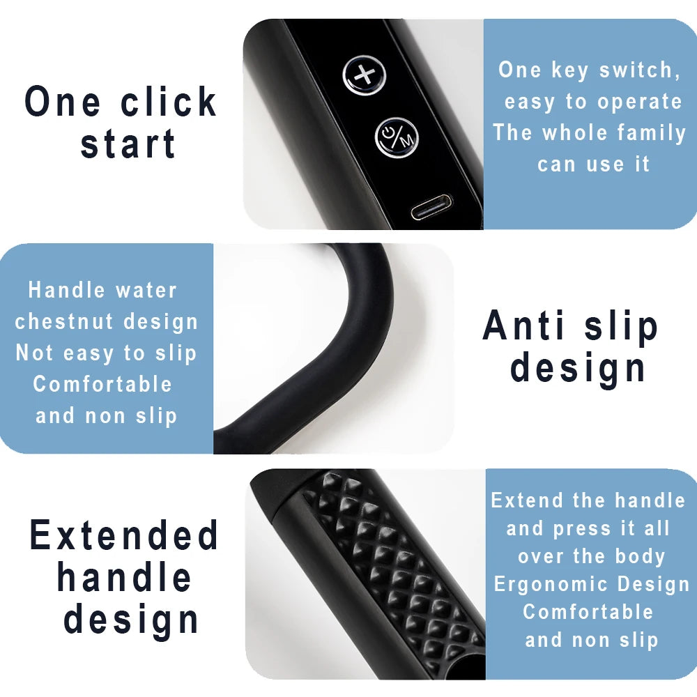 Gun Electric Massager with 9-Speed Handheld Muscle Hammer