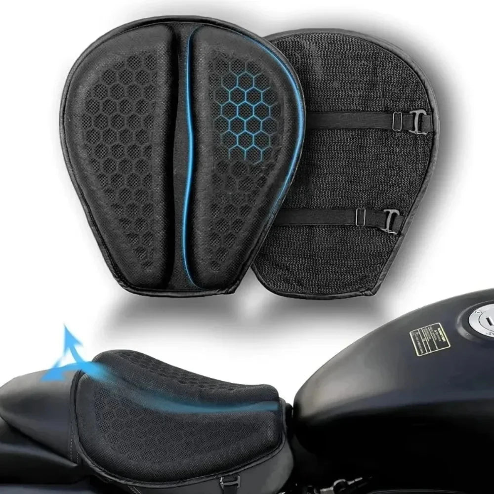 Motorcycle Seat Cushion Honeycomb Gel Pressure Relief Pad