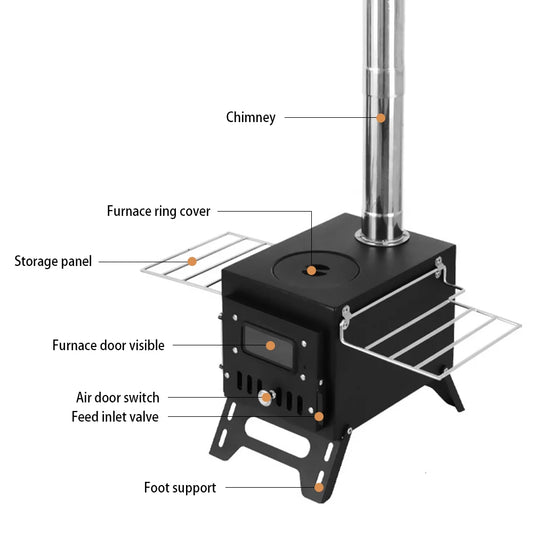 Wood Burning Foldable Stove
