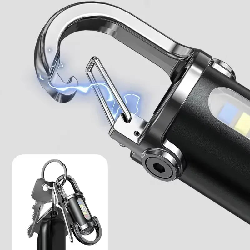 Emergency Light Keychain with Rechargeable COB