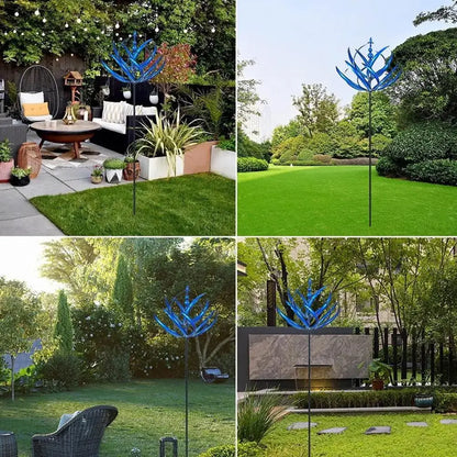 Wind Spinner Metal Retro Garden Windmill Decoration
