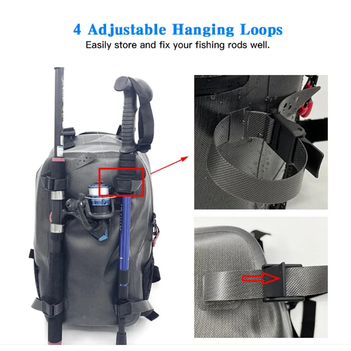 Fishing Backpack Water Resistant 18L Shoulder Bag