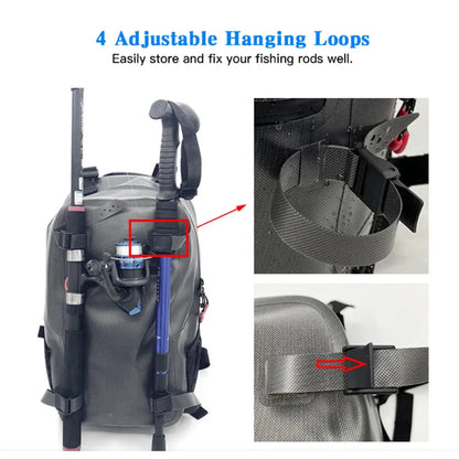 Fishing Backpack Water Resistant 18L Shoulder Bag