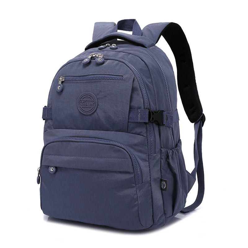 Backpack with Nylon Waterproof Blue