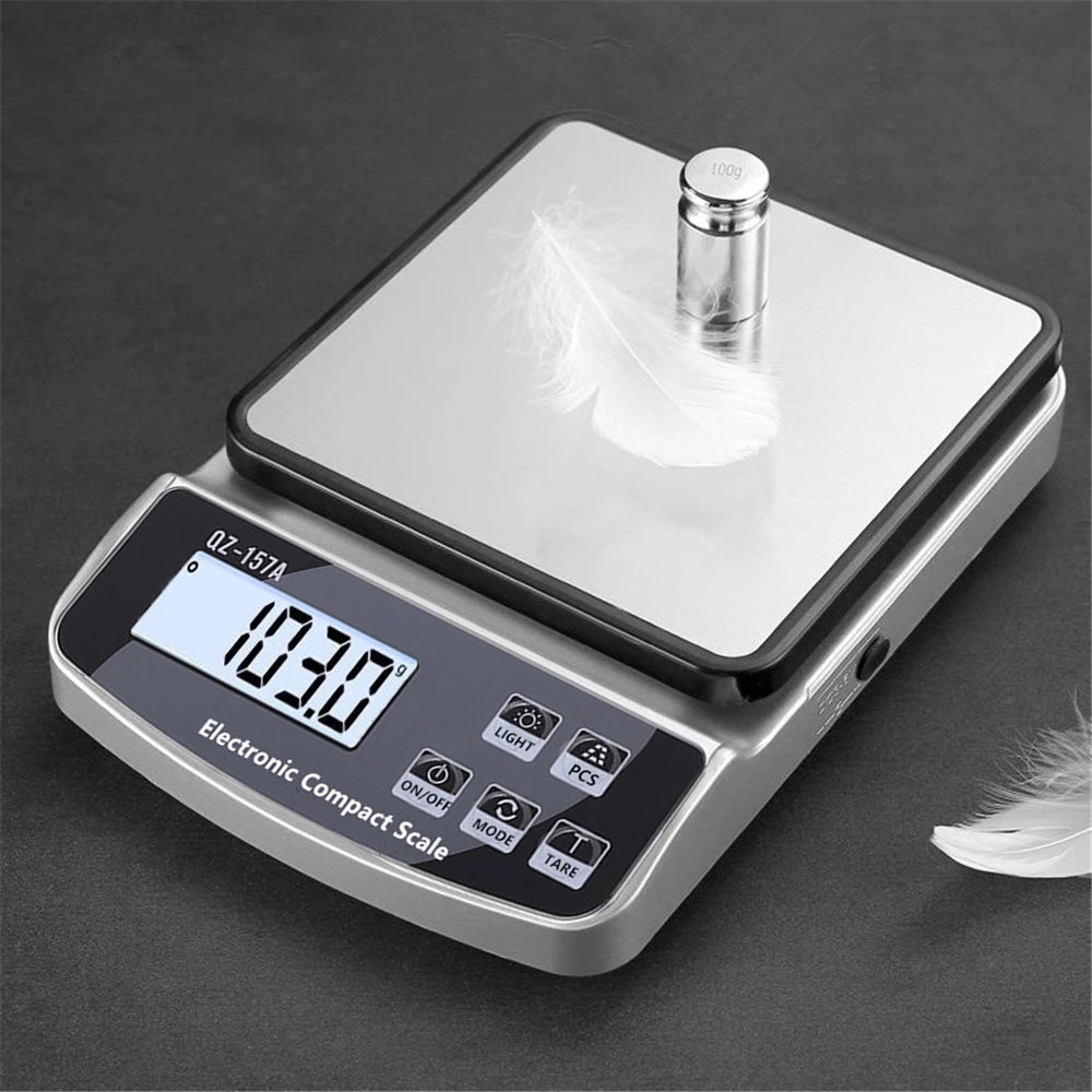 Digital Kitchen Scale with Precision USB Rechargeable Waterproof