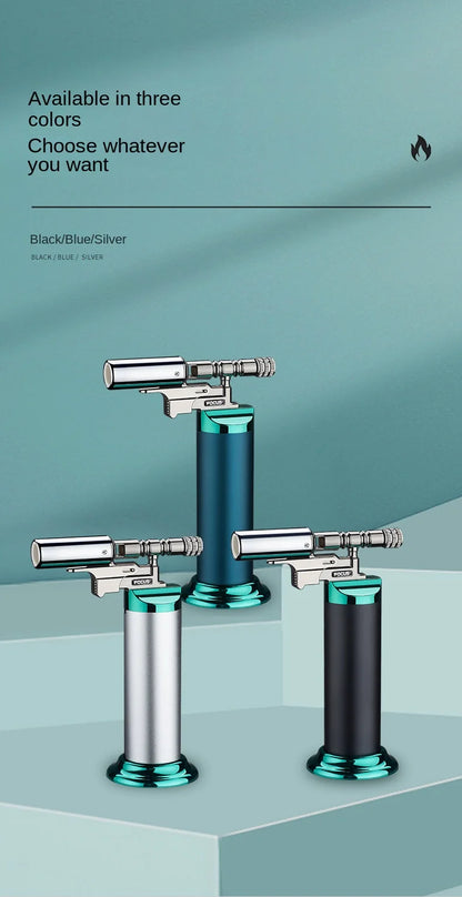 Refillable Jet Torch Lighter with Blue Flame