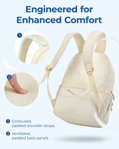 Women Backpack with Large Capacity Nylon Laptop Travel