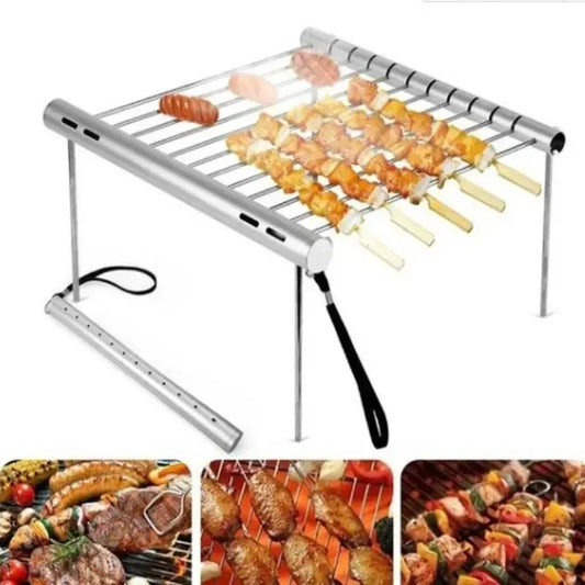 Stainless Folding Grill with Portable Mini