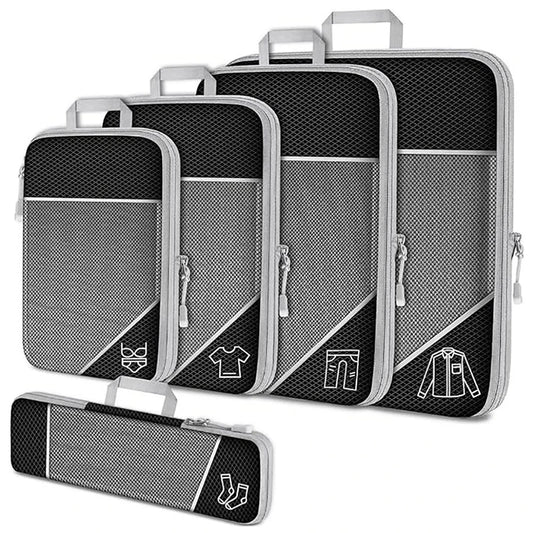 Packing Cubes Compression Travel Organizer 5-Piece Set