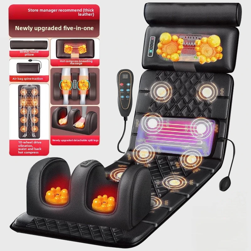 Massage Mattress with Electric Full Body Heating Cushion