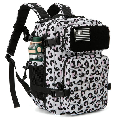 Tactical Backpack with 25L Polyester Leopard