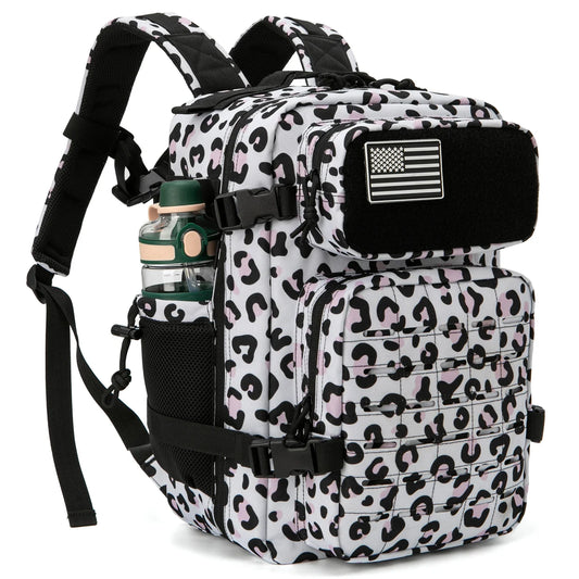 Tactical Backpack with 25L Polyester Leopard