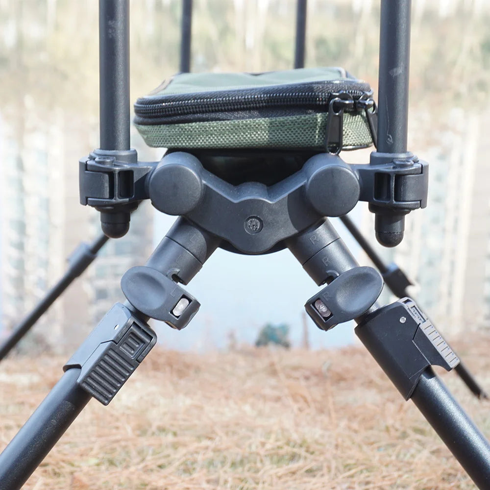 Fishing Rod Pod with Adjustable Triple Holder