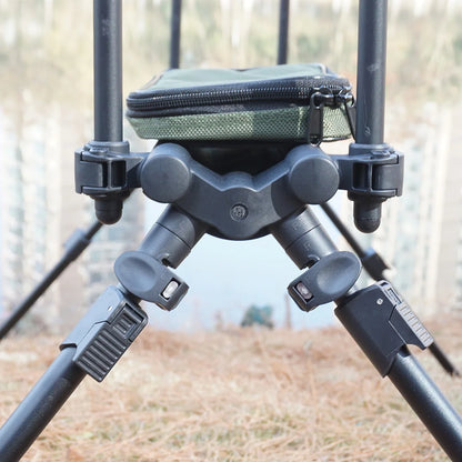 Fishing Rod Pod with Adjustable Triple Holder