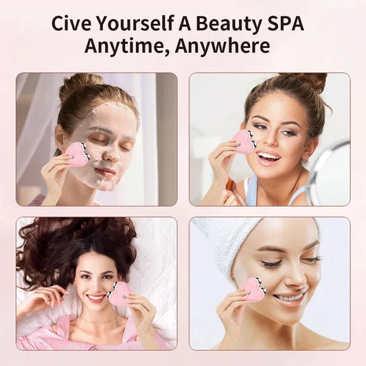 Microcurrent Face Lifting Roller with EMS Mini Beauty Device