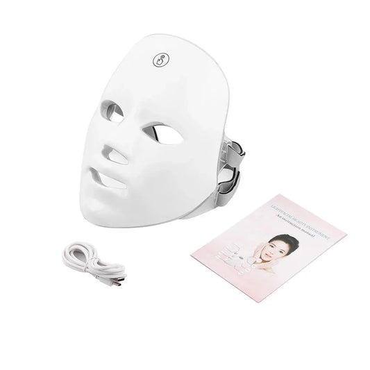 LED Face Mask with 7-Color Photon Skin Rejuvenation