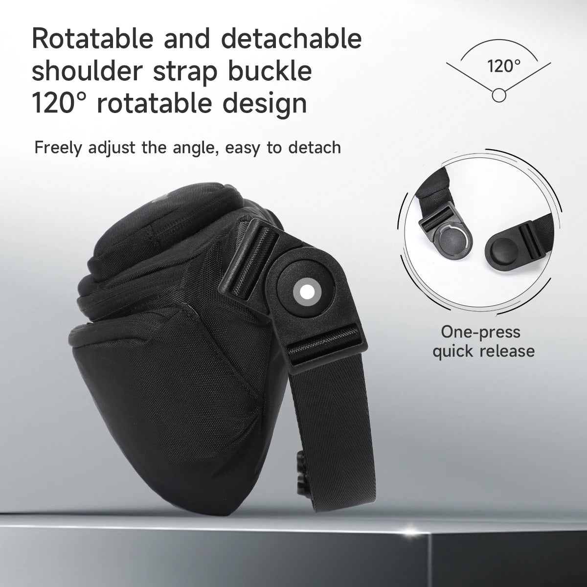Men Chest Sling Bag with Waterproof Tactical Crossbody