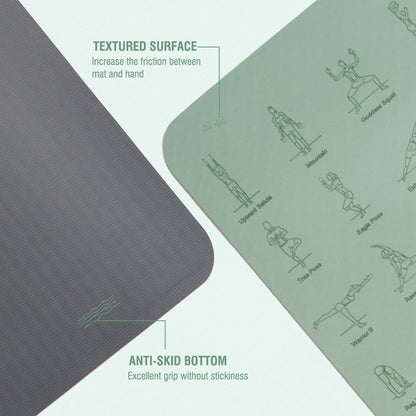 Yoga Mat TPE Non-Slip Lightweight 183×57cm