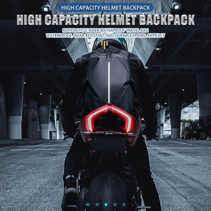 Motorcycle Backpack Large Capacity Waterproof Reflective