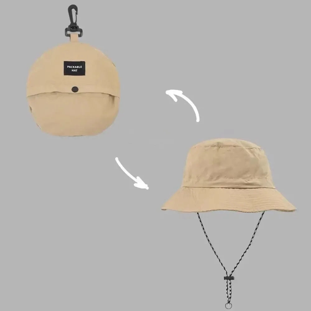 Anti-UV Waterproof Bucket Hat for Outdoor (Khaki)
