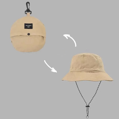 Anti-UV Waterproof Bucket Hat for Outdoor (Khaki)
