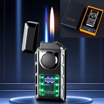 Rechargeable Jet Torch Lighter with Dual Flame