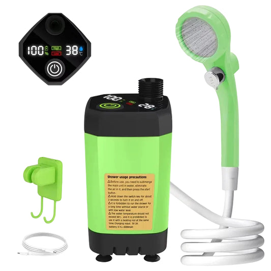 Camping Shower Pump with Digital Display 6000mAh