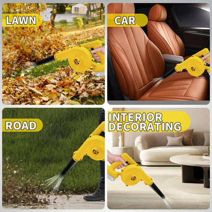 Cordless Leaf Blower for Dewalt 20V Battery Electric Jobsite Air Blower 2-in-1 Handle Electric Blower and Vacuum Cleaner
