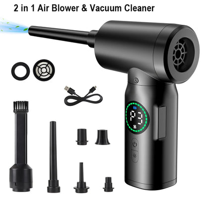 Air Duster Vacuum Cleaner 7500mAh Portable Cordless Blower