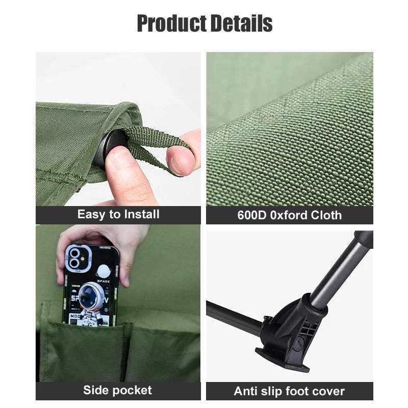 Camping Cot Folding Ultralight Portable Outdoor Bed