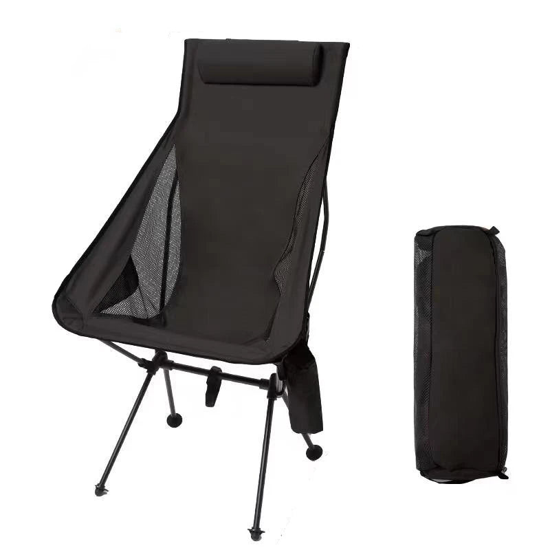 Camping Chair Folding with Aluminum Headrest