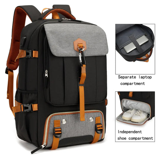 Men's and women's hiking and camping backpacks, classic laptop backpacks, waterproof backpacks suitable for 17 inch laptops and