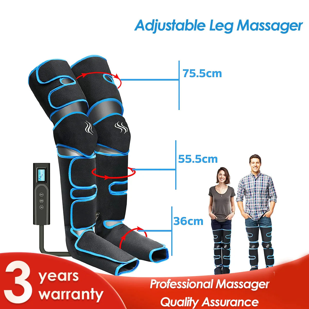 Leg Massager with Air Pressure Foot Calf Circulation Device