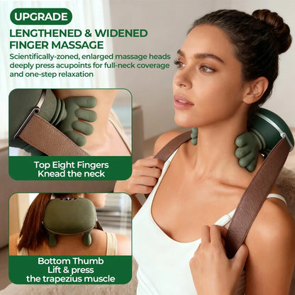 Neck Massager with Bionic Finger Wireless Kneading