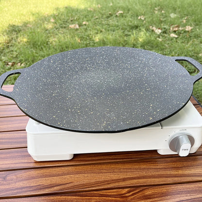 BBQ Grill Pan with Nonstick Aluminum Round