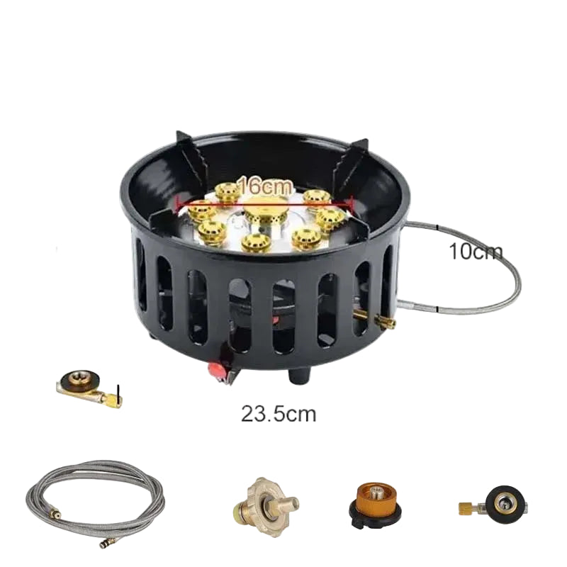 Camping Stove 9-Core High-Power Gas Burner