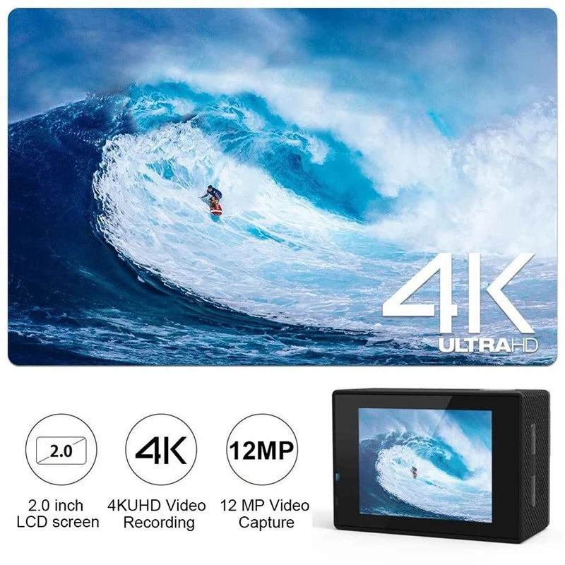 4K Ultra HD Action Camera Waterproof