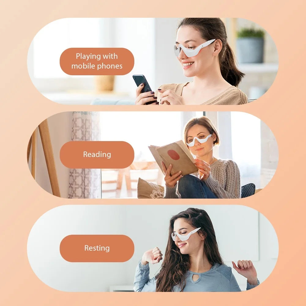 Eye Massager with 3D Vibration Electric Dark Circle Relief