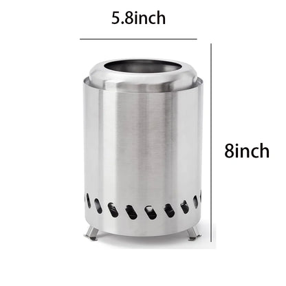 Portable Firewood Stainless Steel Camping Burner
