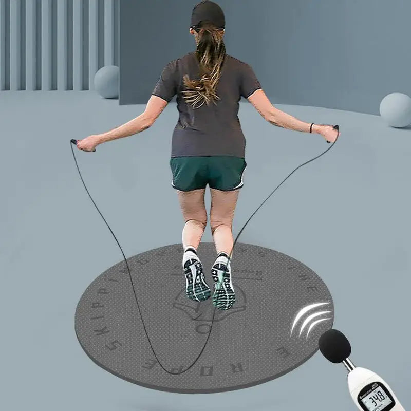 Jump Rope Mat Shock-Absorbing Round TPE