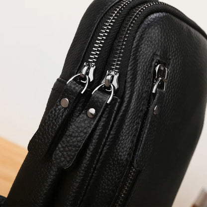 Chest Bag Genuine with Cowhide Leather Small