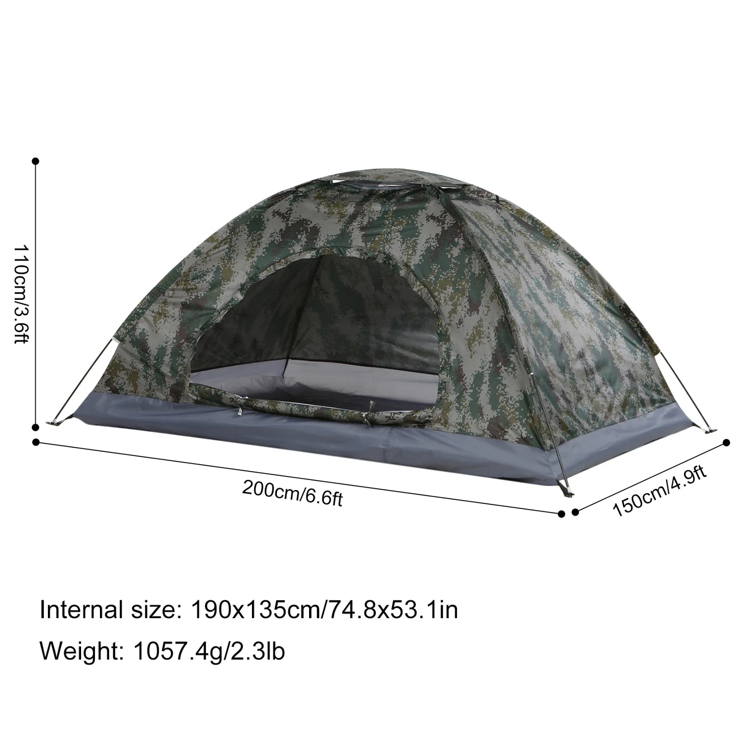 Camping Tent Ultralight with Single UPF30+