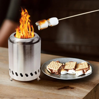 Portable Firewood Stainless Steel Camping Burner